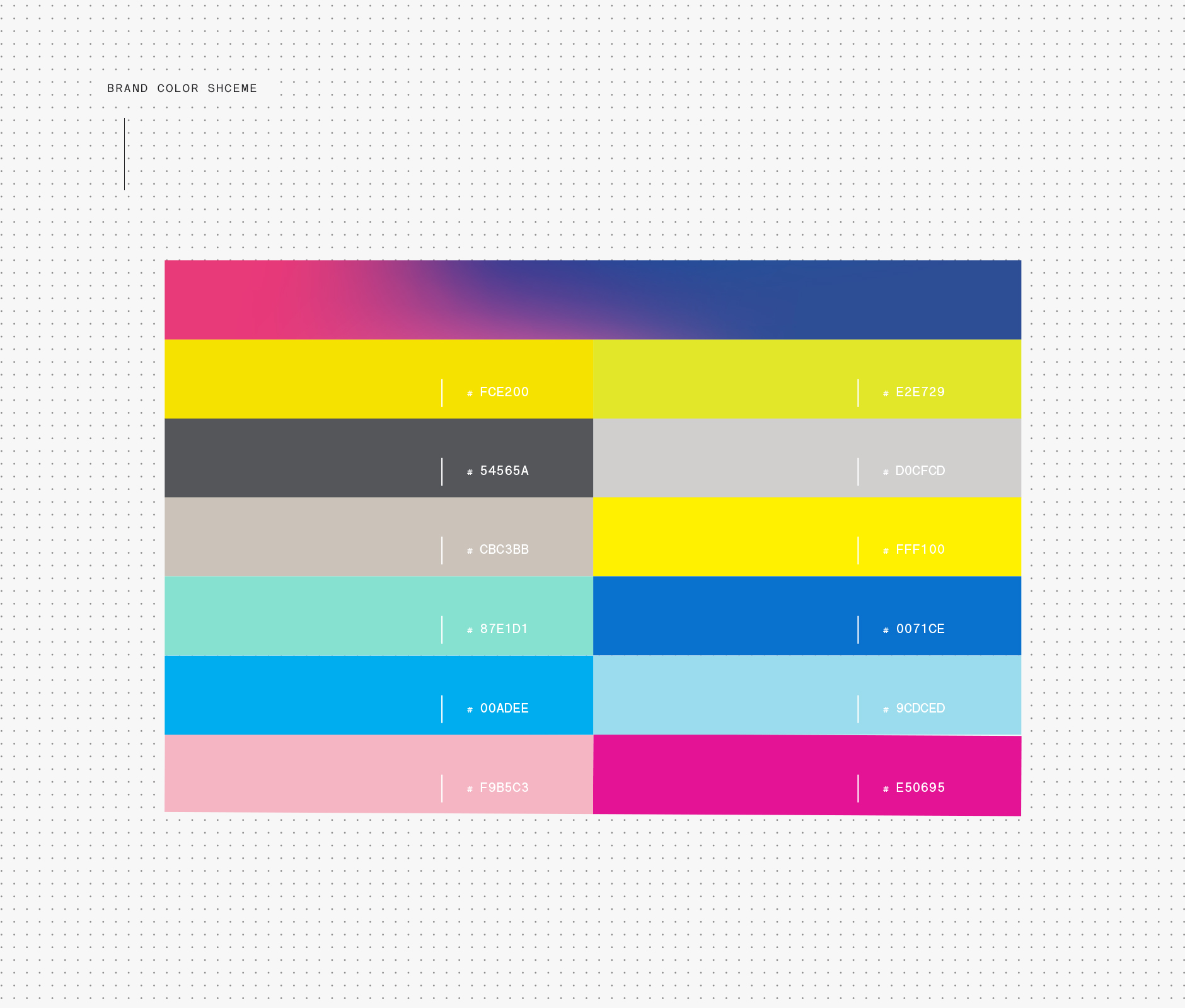 Stamp color scheme for Banregio banking cards design