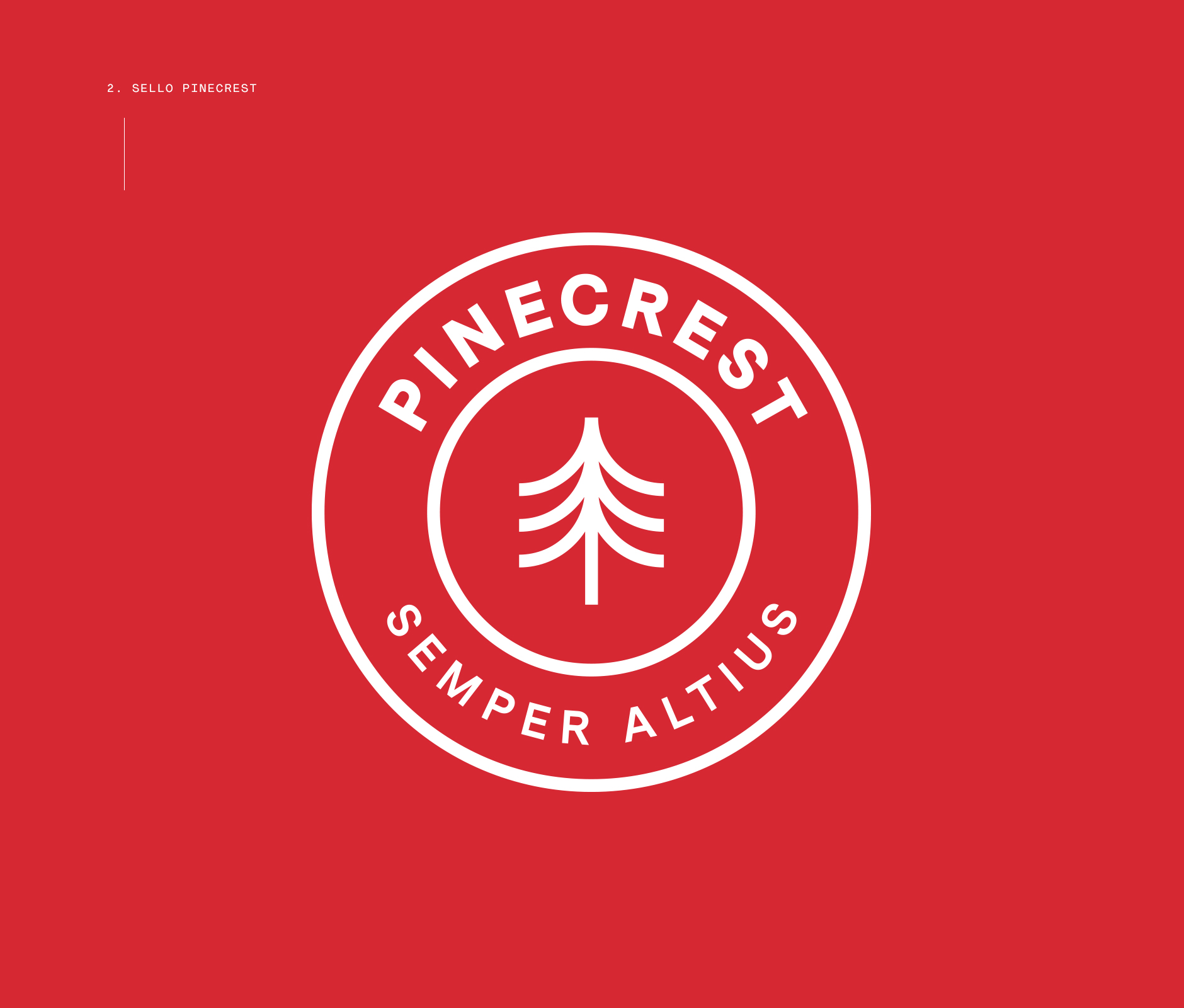 Pinecrest school institute logo shield