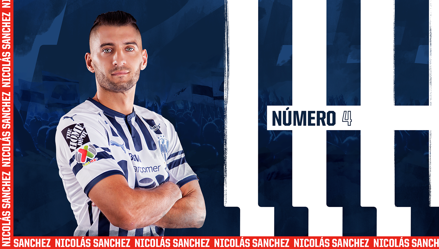 Nicolas Sanchez soccer player for Rayados FC promotional still