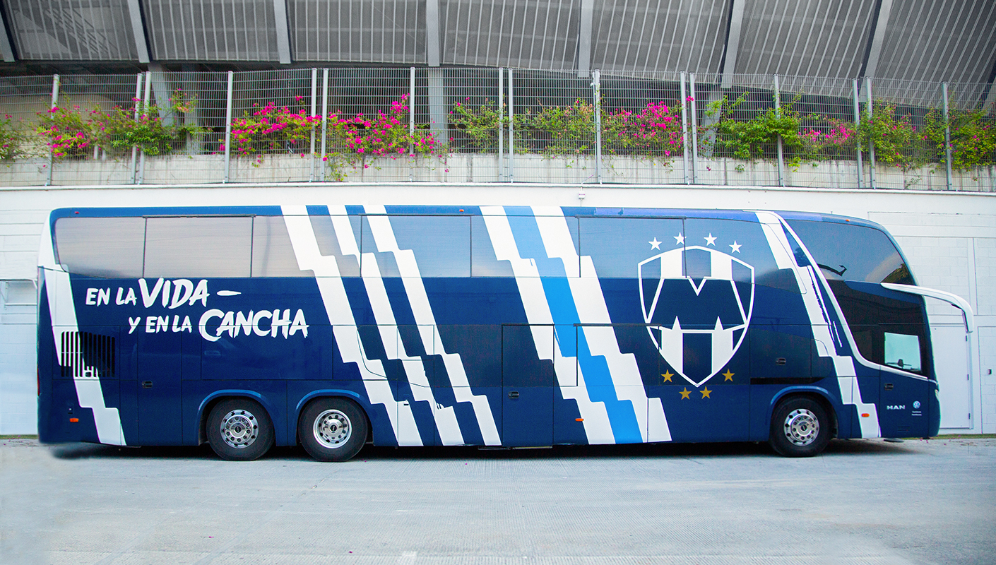Rayados FC team bus