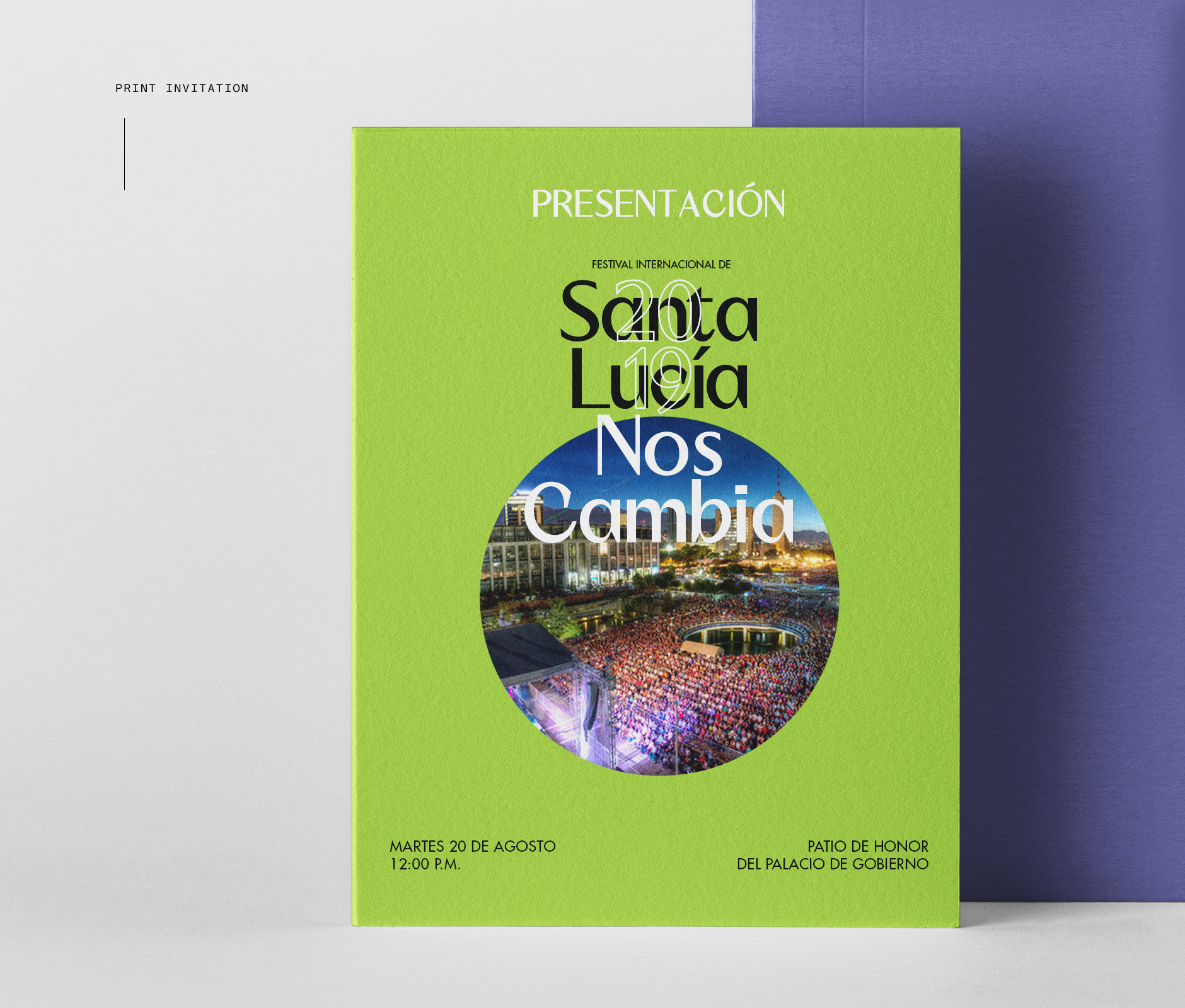 Santa Lucia Fest print invitation design