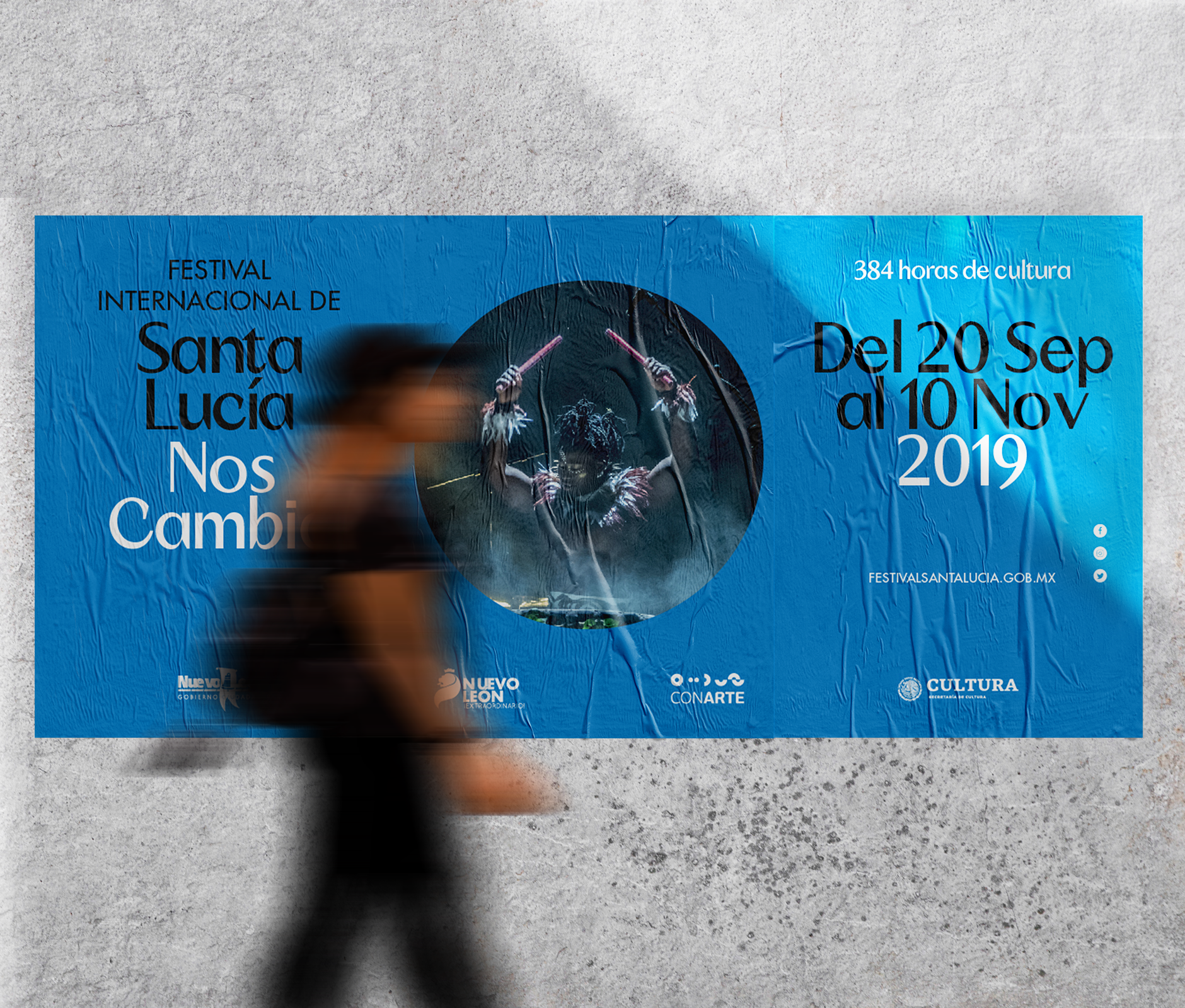 Santa Lucia international cultural festival street ad poster