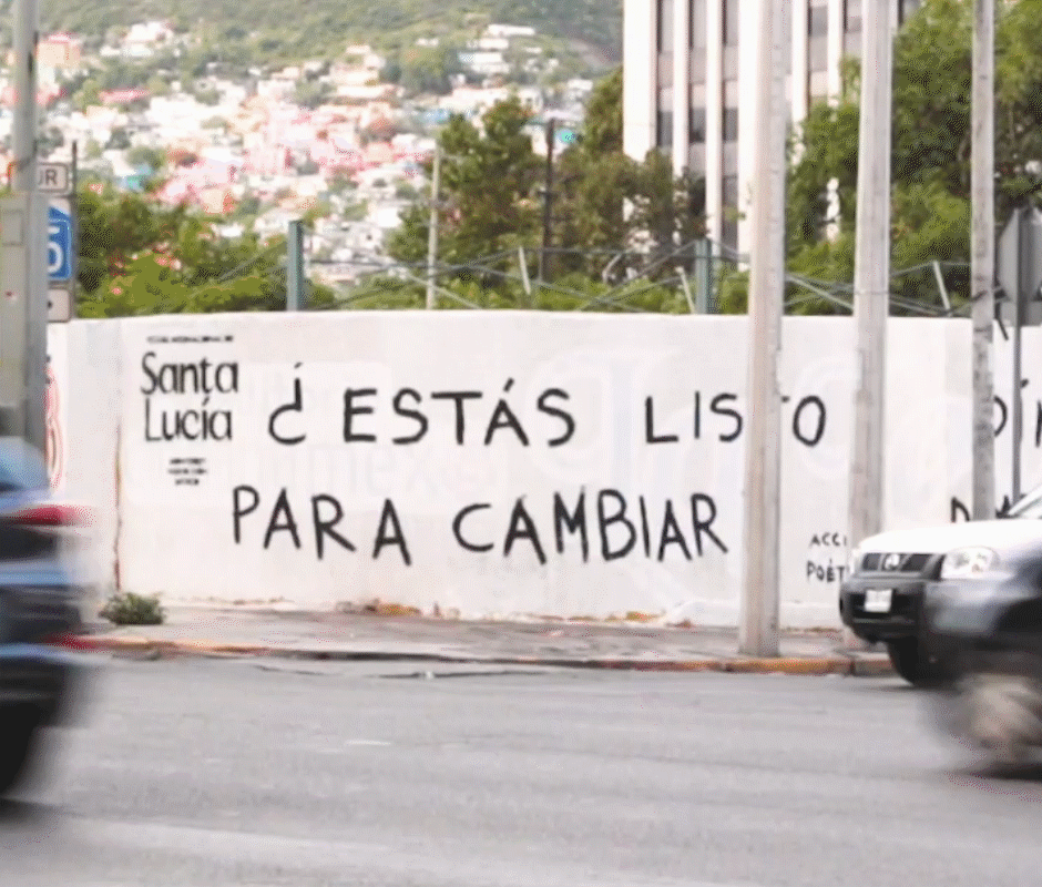 Accion poetica advertisement for Santa Lucia