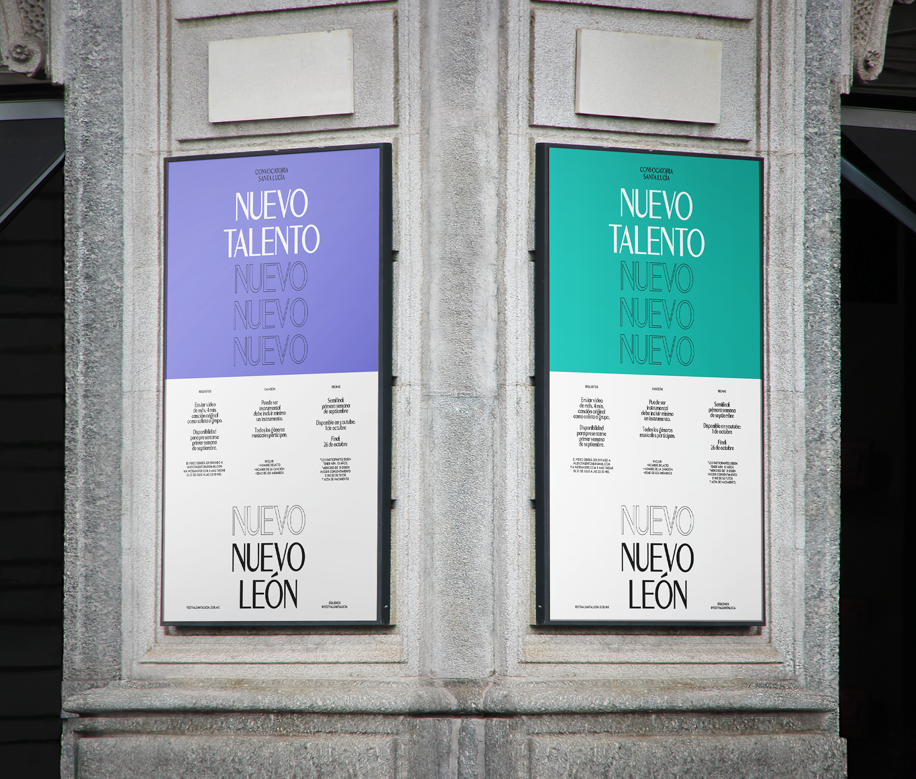 Santa Lucia international cultural festival street poster design