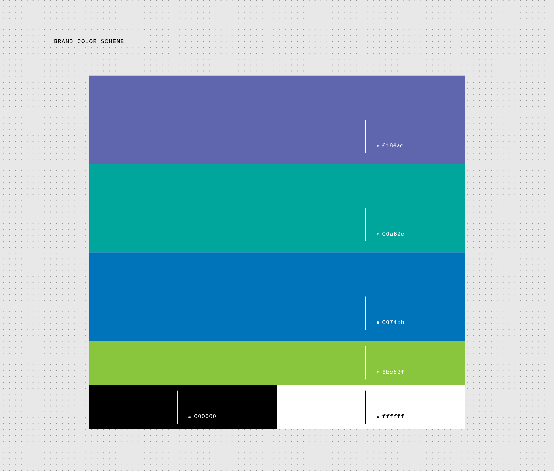 Color scheme used in Santa Lucia festival visual identity