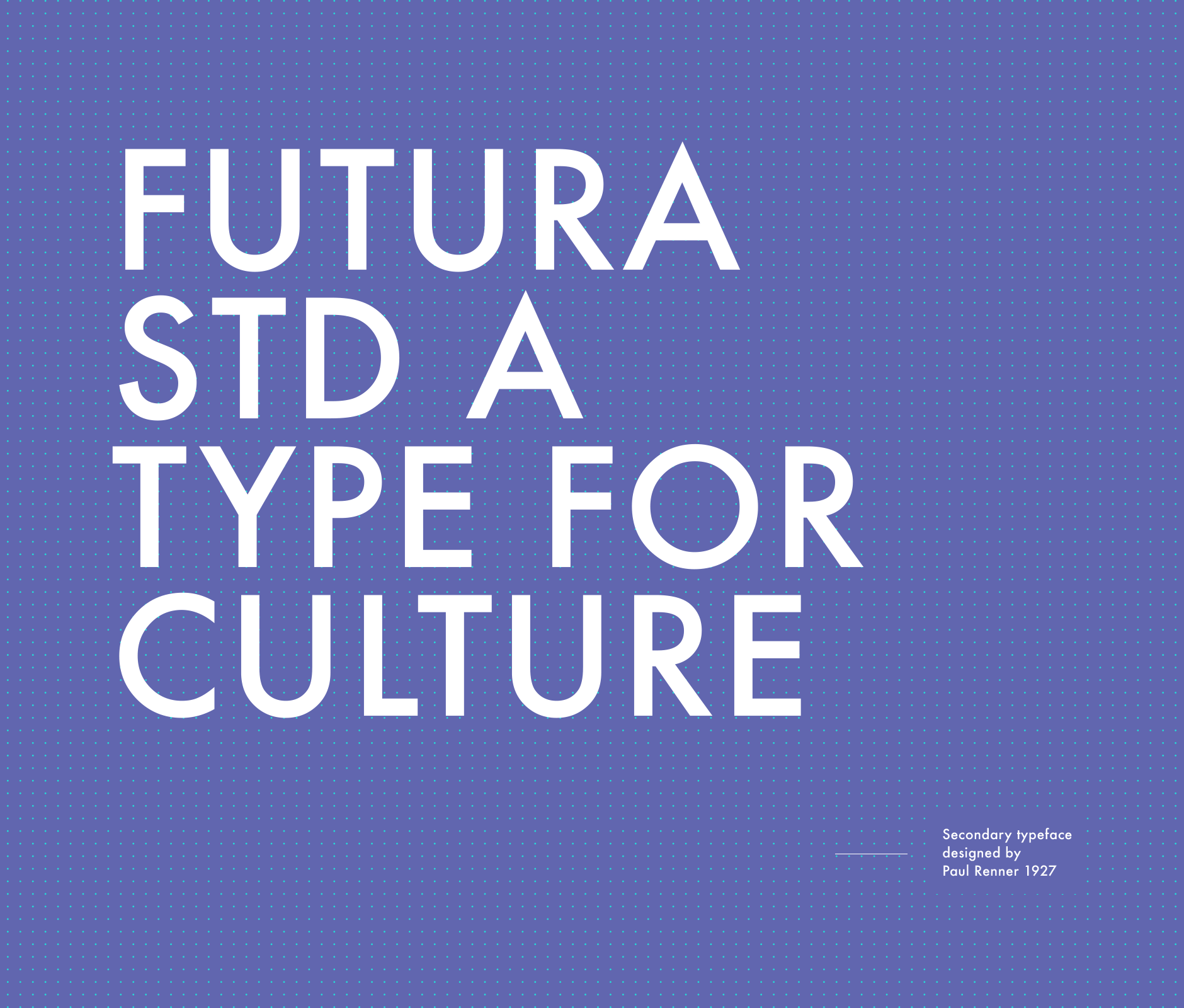 Futura STD font used in Santa Lucia cultural festival brand identity