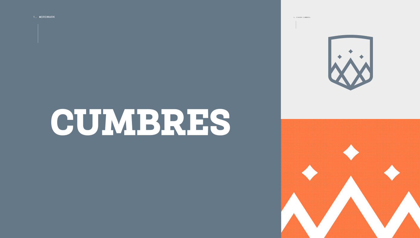 Cumbres school institute wordmark and logo details