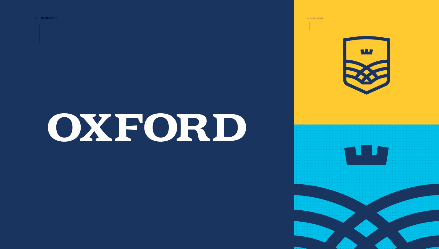 Oxford Semper Altius school institute wordmark and logo details