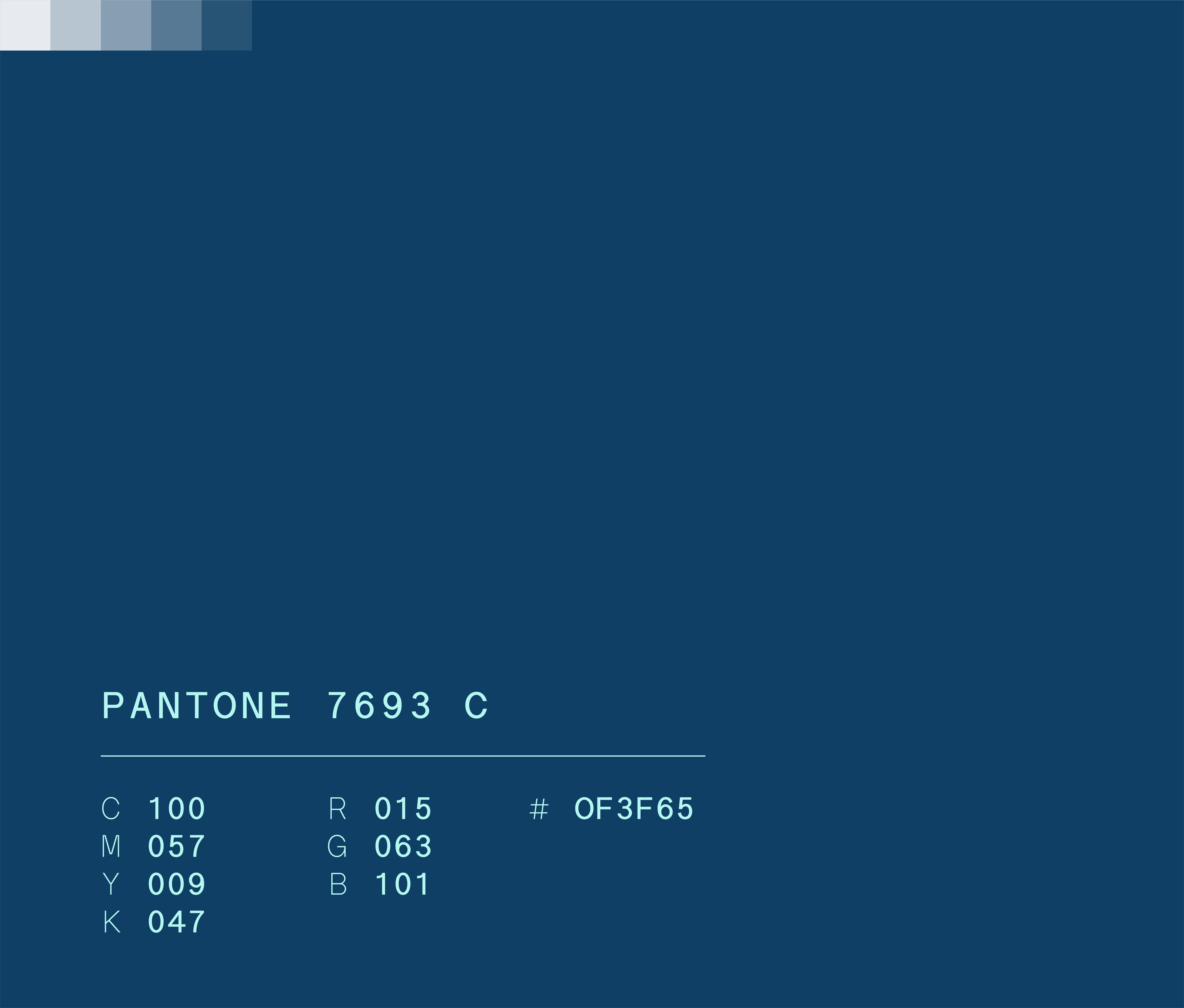 Pantone 7693 used in Semper Altius education network brand identity