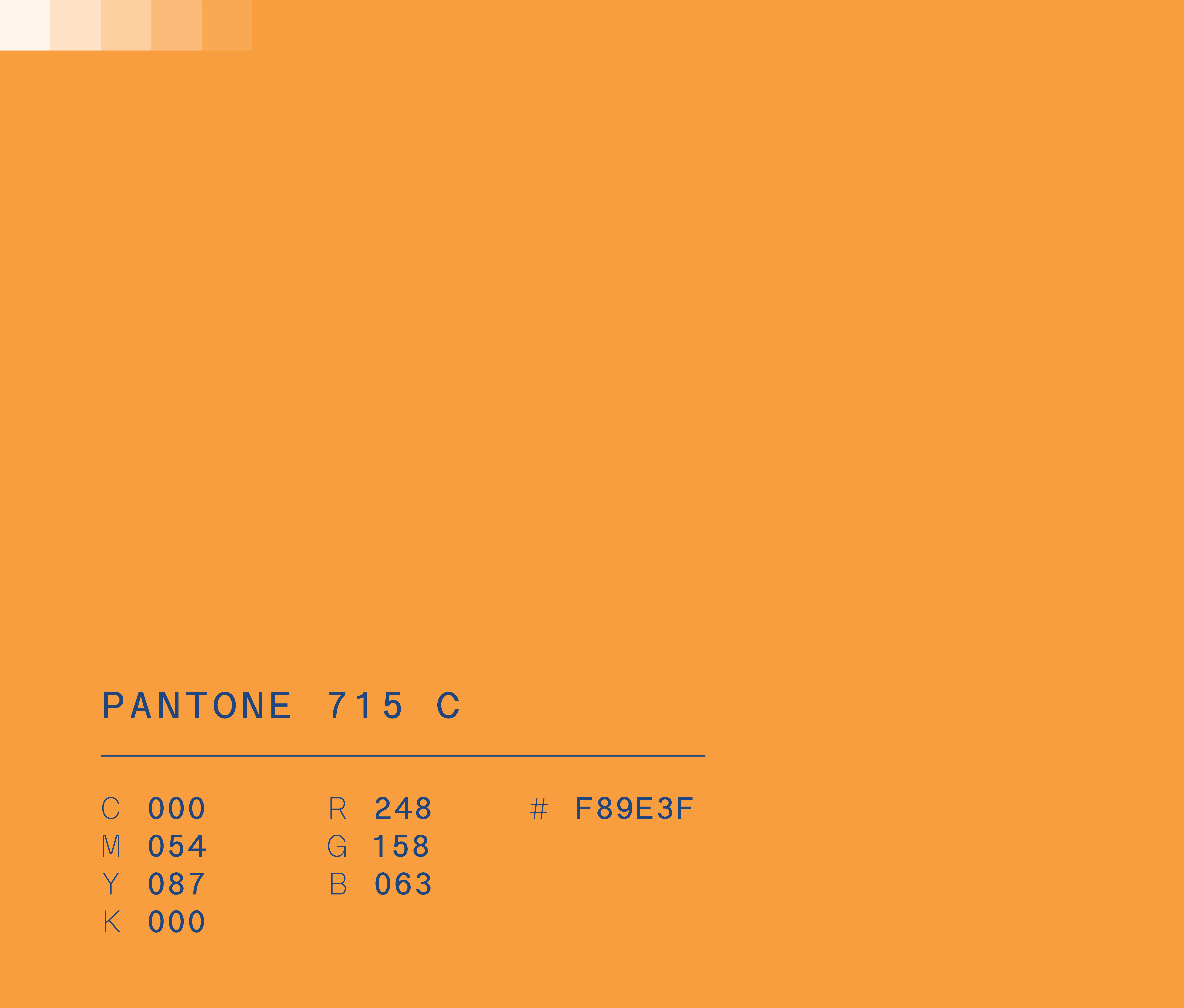 Pantone 715 c used in Semper Altius education network brand identity