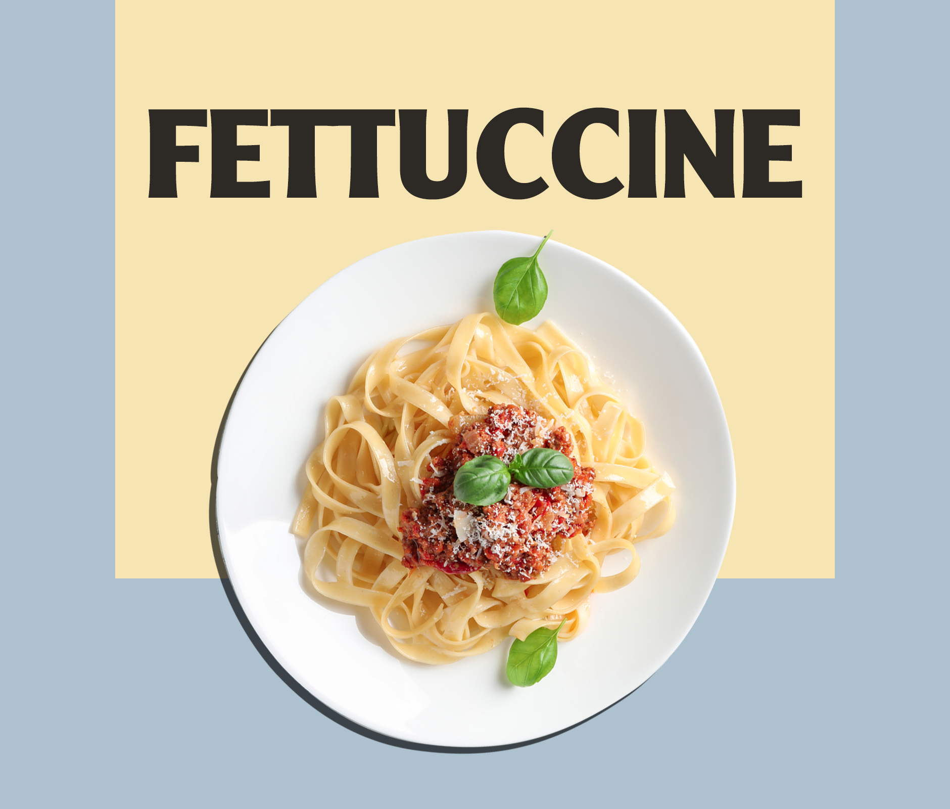 Fettuccine high cuisine ad design for HEB Mexico Marketing Campaign