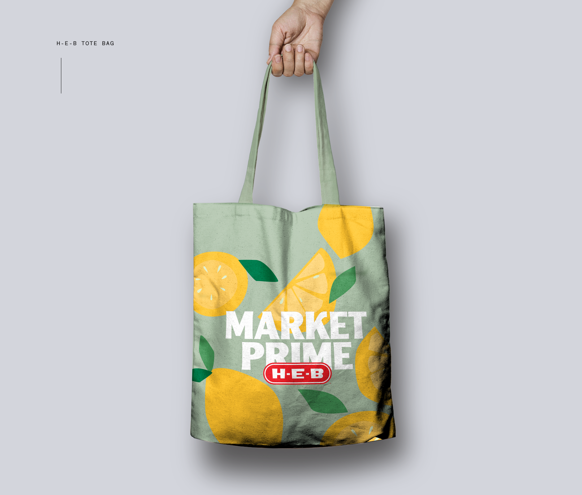 Tote bag design for HEB Mexico Market Prime experiential campaign