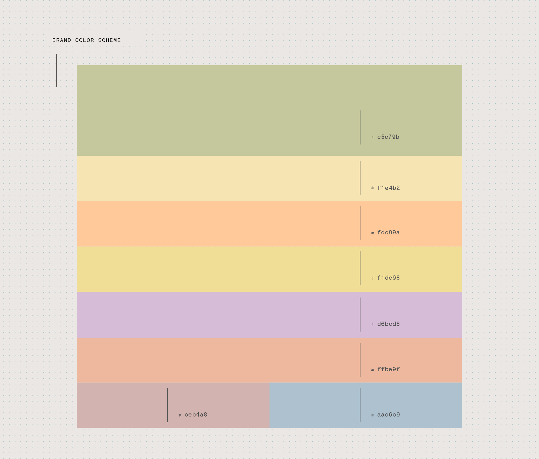 Color palette used in HEB Mexico Market Prime campaign visual identity