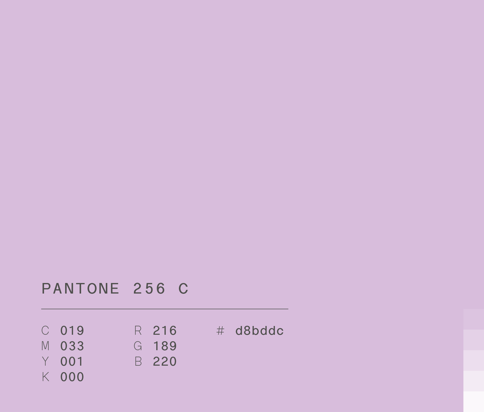 Pantone 256 C #d8bddc used in HEB 2019 Market Prime marketing campaign