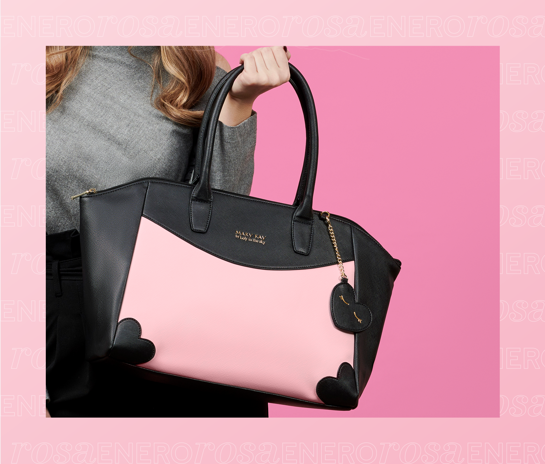Bolsa rosa mary kay shop