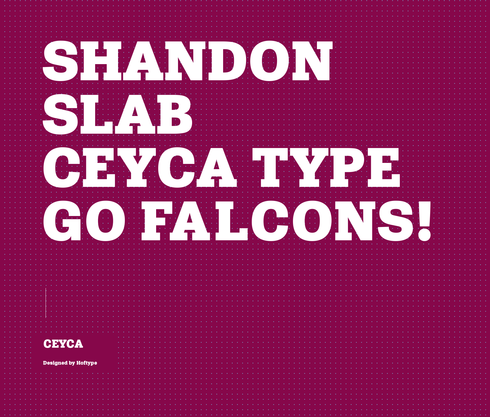 Shandon slab typeface used in Ceyca school institute visual identity