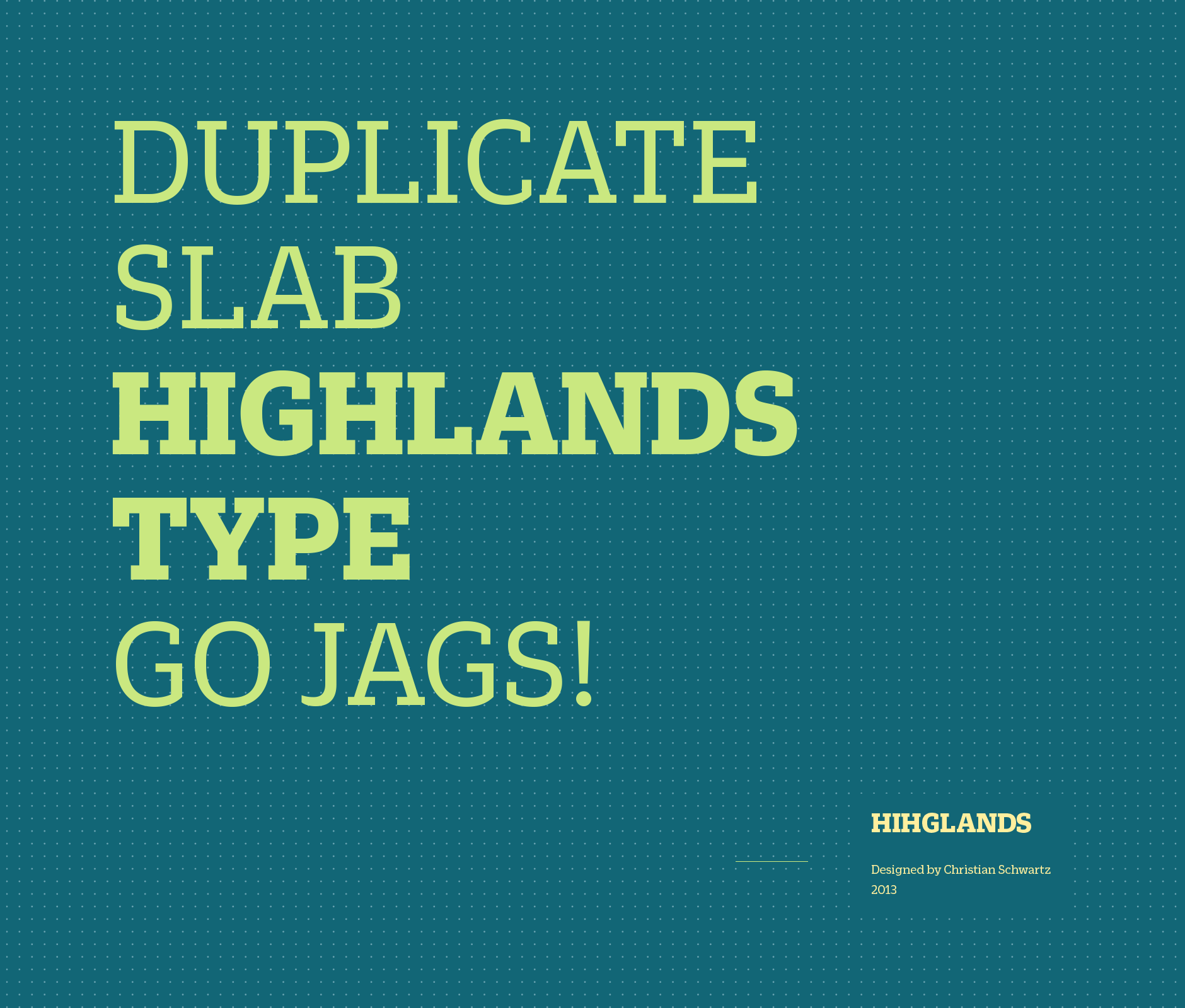  Duplicate slab typeface used in Highlands school institute brand identity