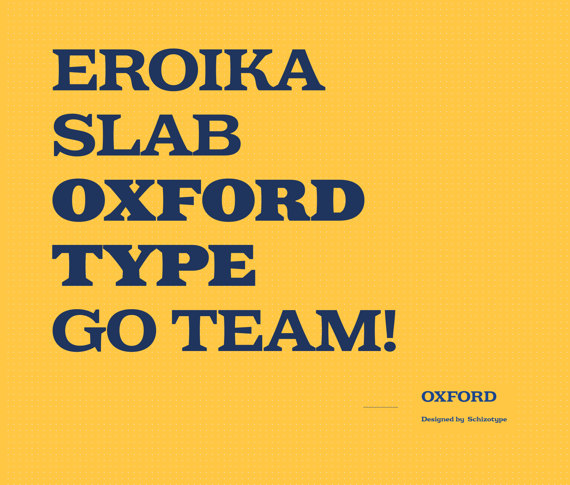 Eroika slab typeface used in Oxford school institute brand identity