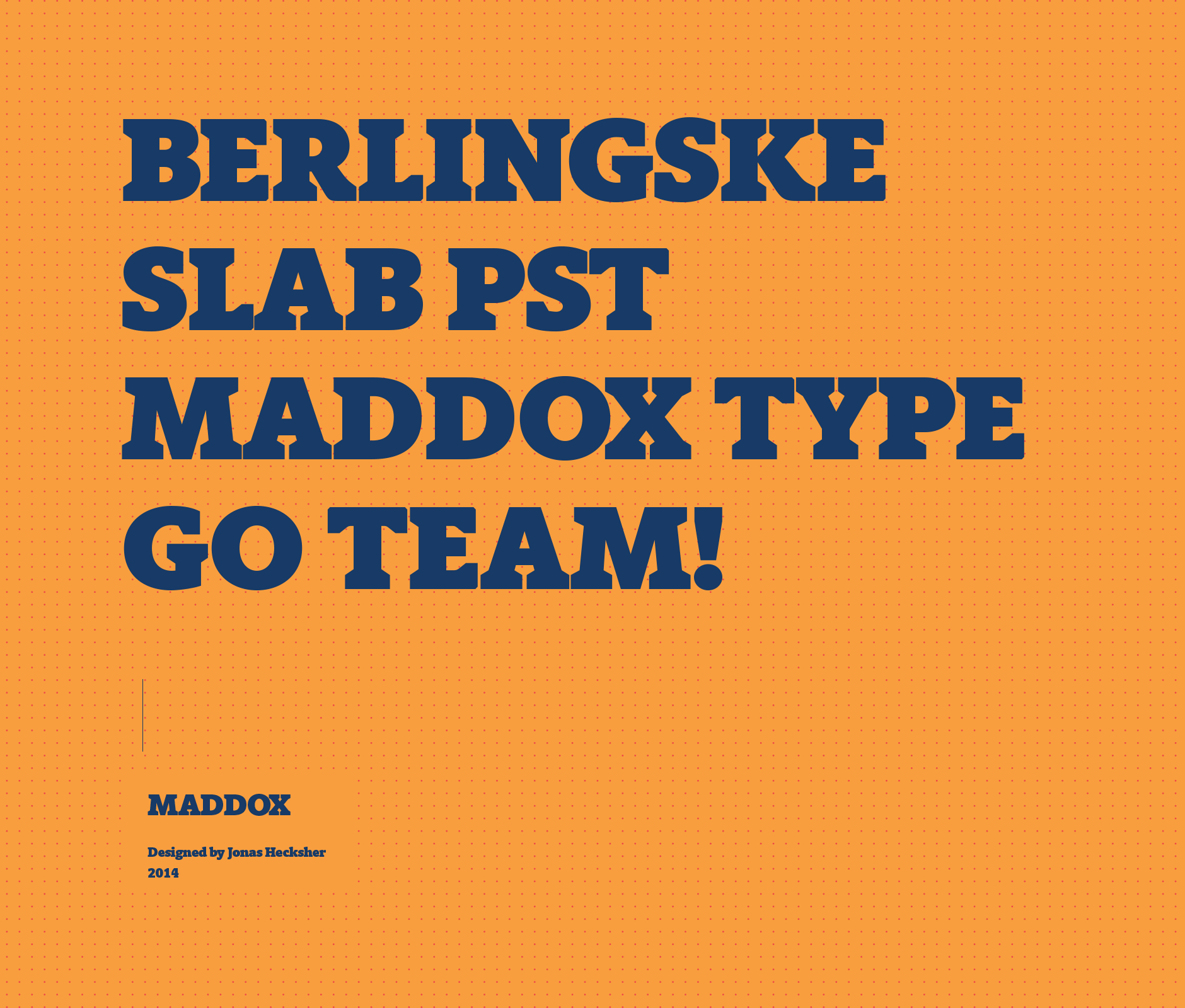 Berlingske slab typeface used in Maddox school institute brand identity