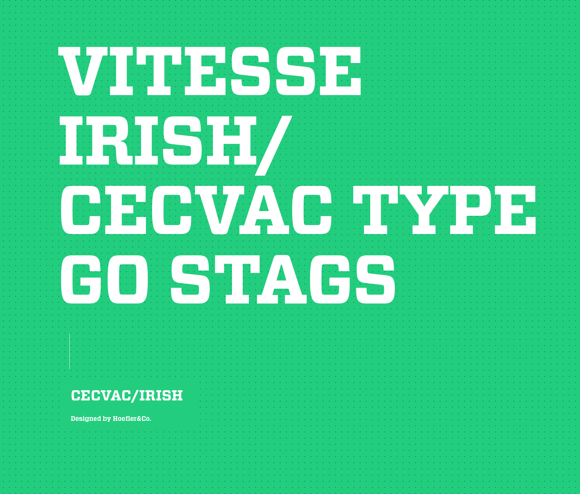 Vitesse typeface used in Irish and Cecvac school institute brand identity