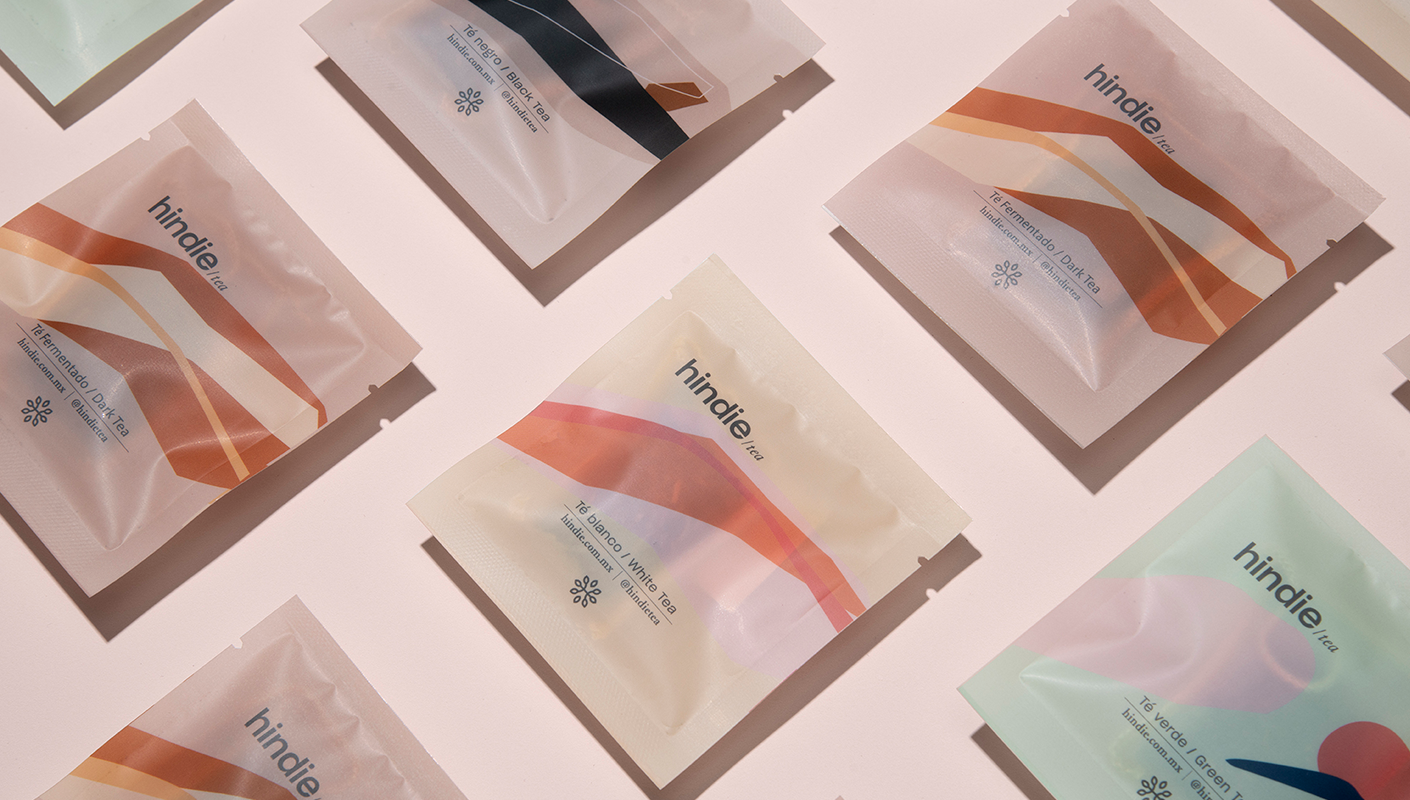 Tea bag design by -1 simplicity lab for hindie tea brand 