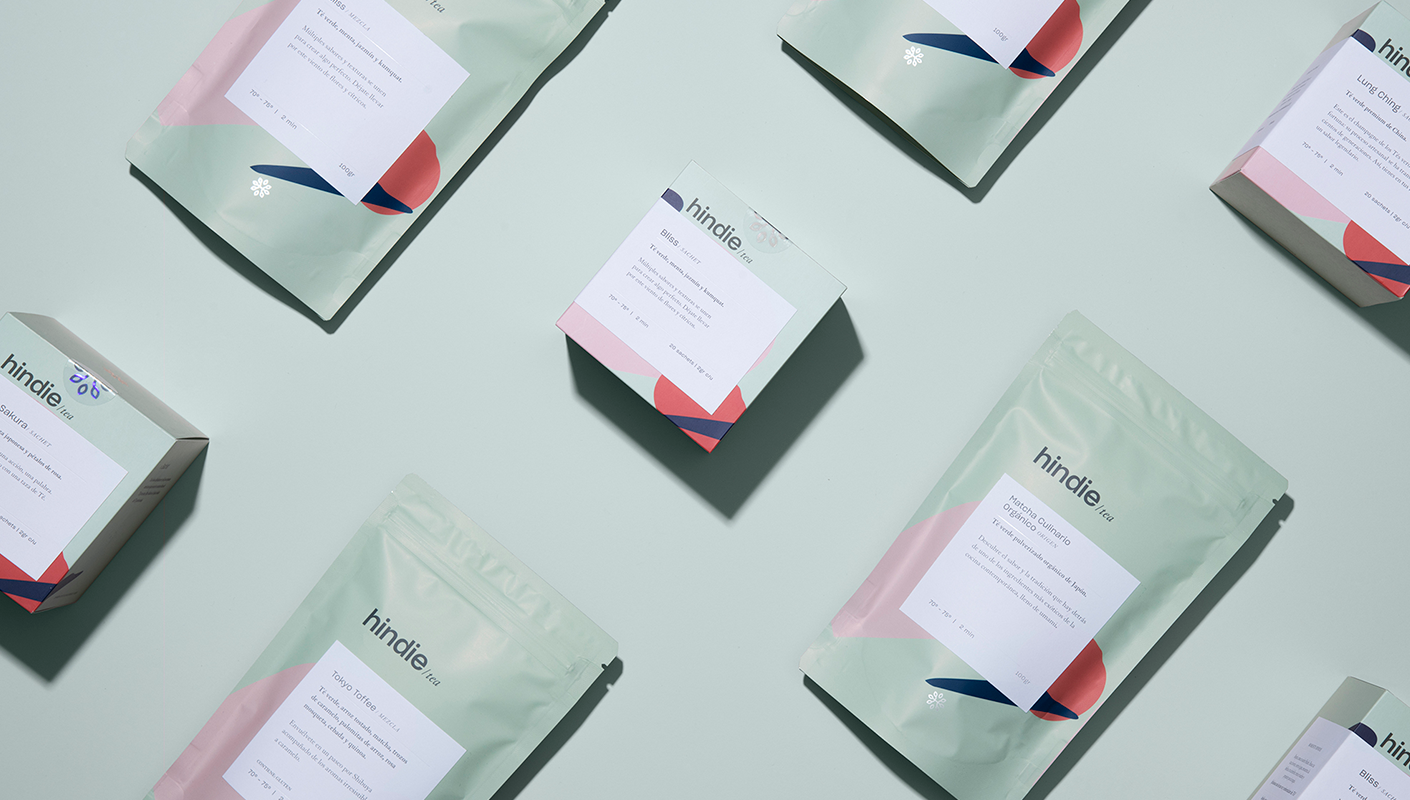 Product photography for tea brand package design