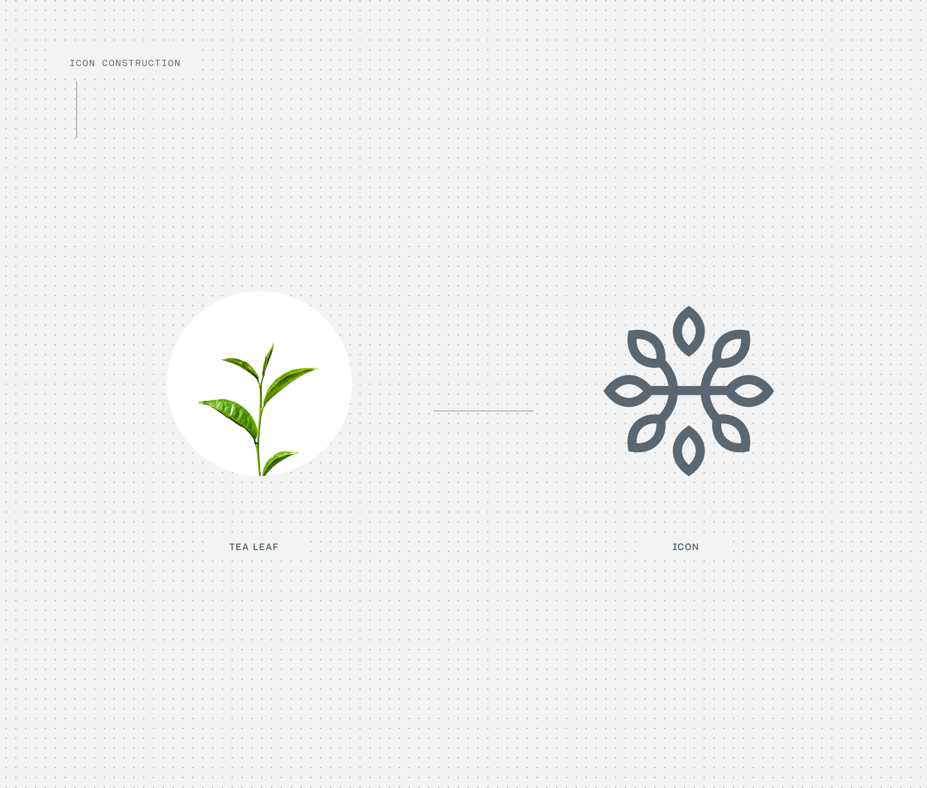Tea leaf icon design inspiration 