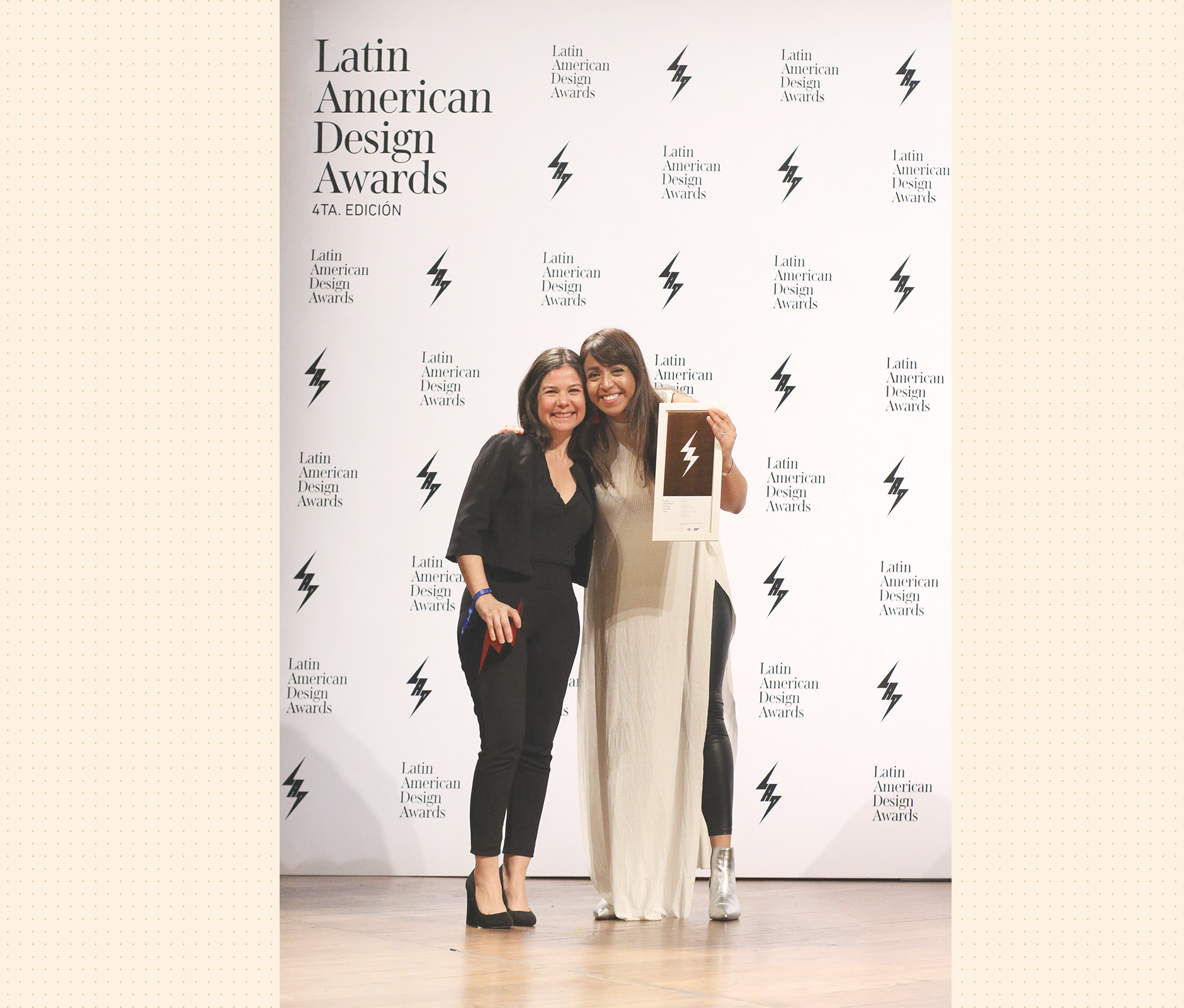 -1 simplicity lab team accepting Latin American Design Award in Peru 2019