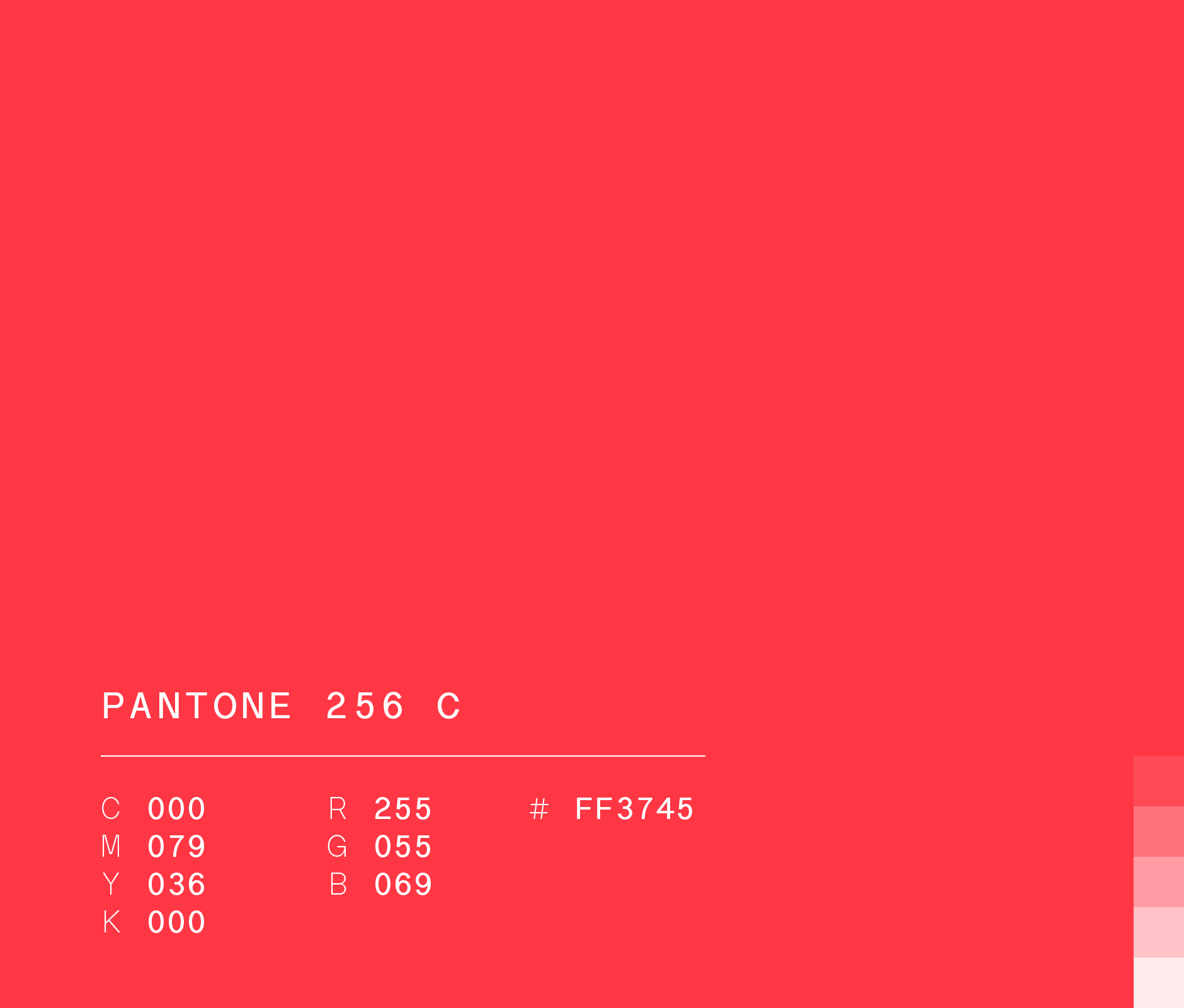 Pantone 256 c (#ff3745) used in gatorade marketing campaign