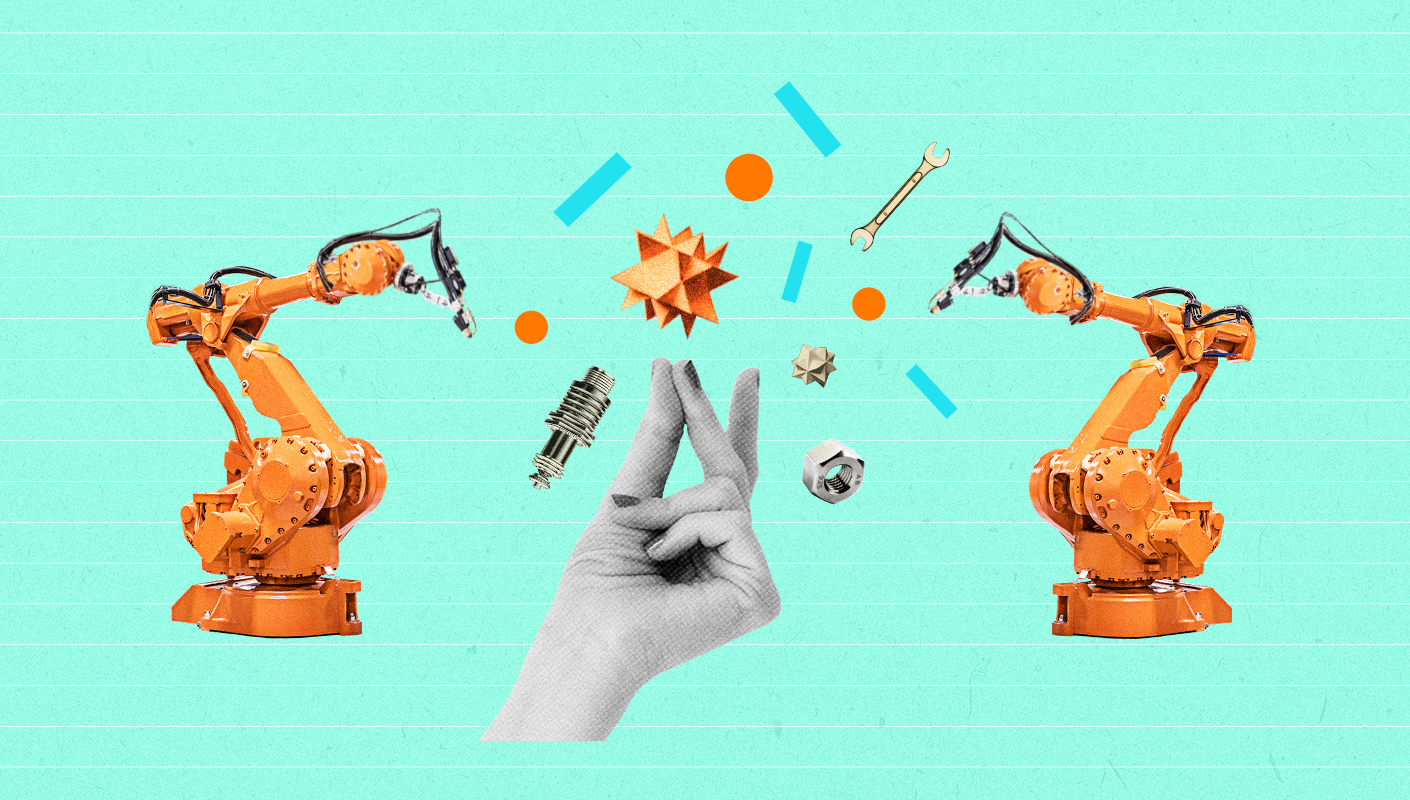  Engineer arms creative collage