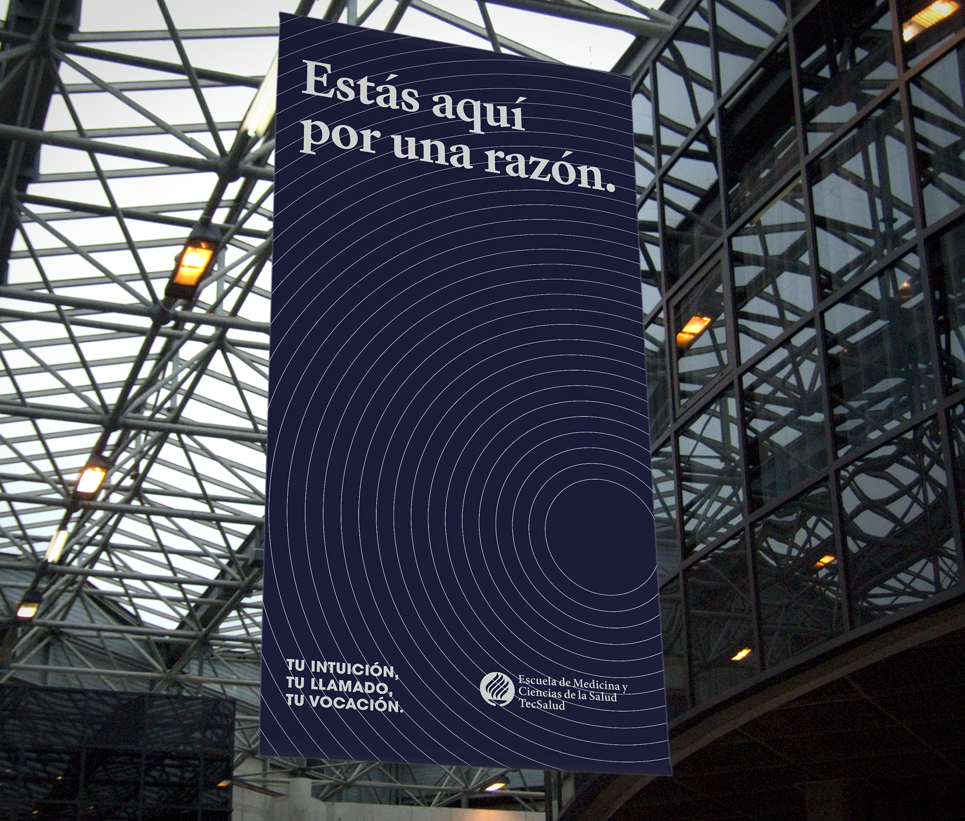 Billboard of Tec salud marketing campaign creatively directed by Brands&People