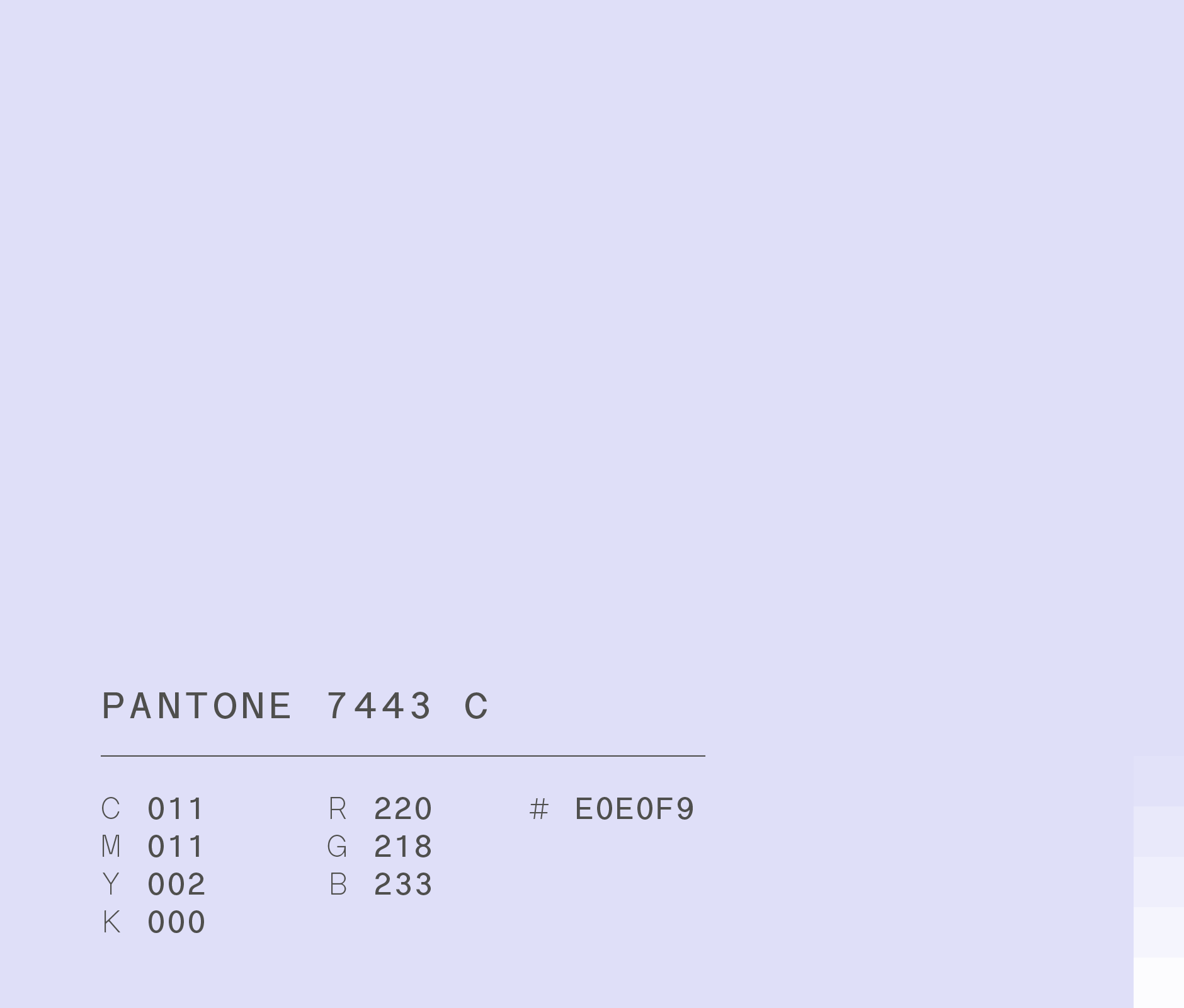 Pantone 7443 c (#e0e0f9) used in Tec Salud marketing campaign