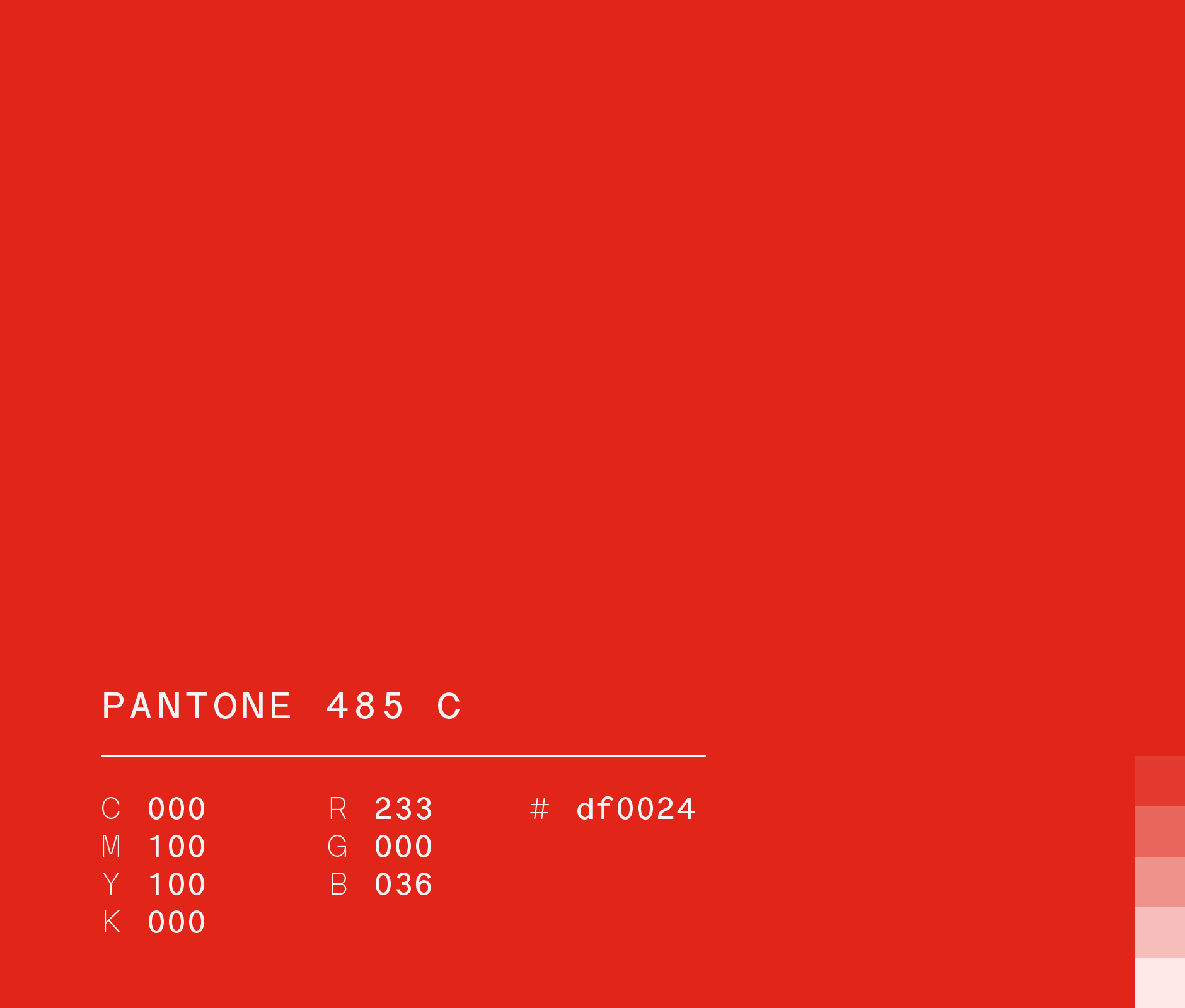 Pantone 485 c (#df0024) used in oxxo gas marketing campaign