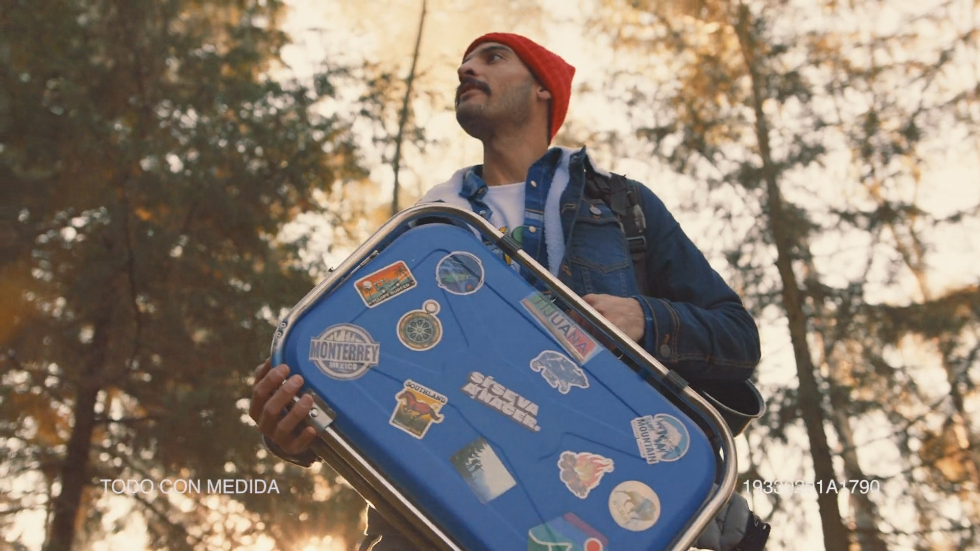 Bud light grill suitcase ad