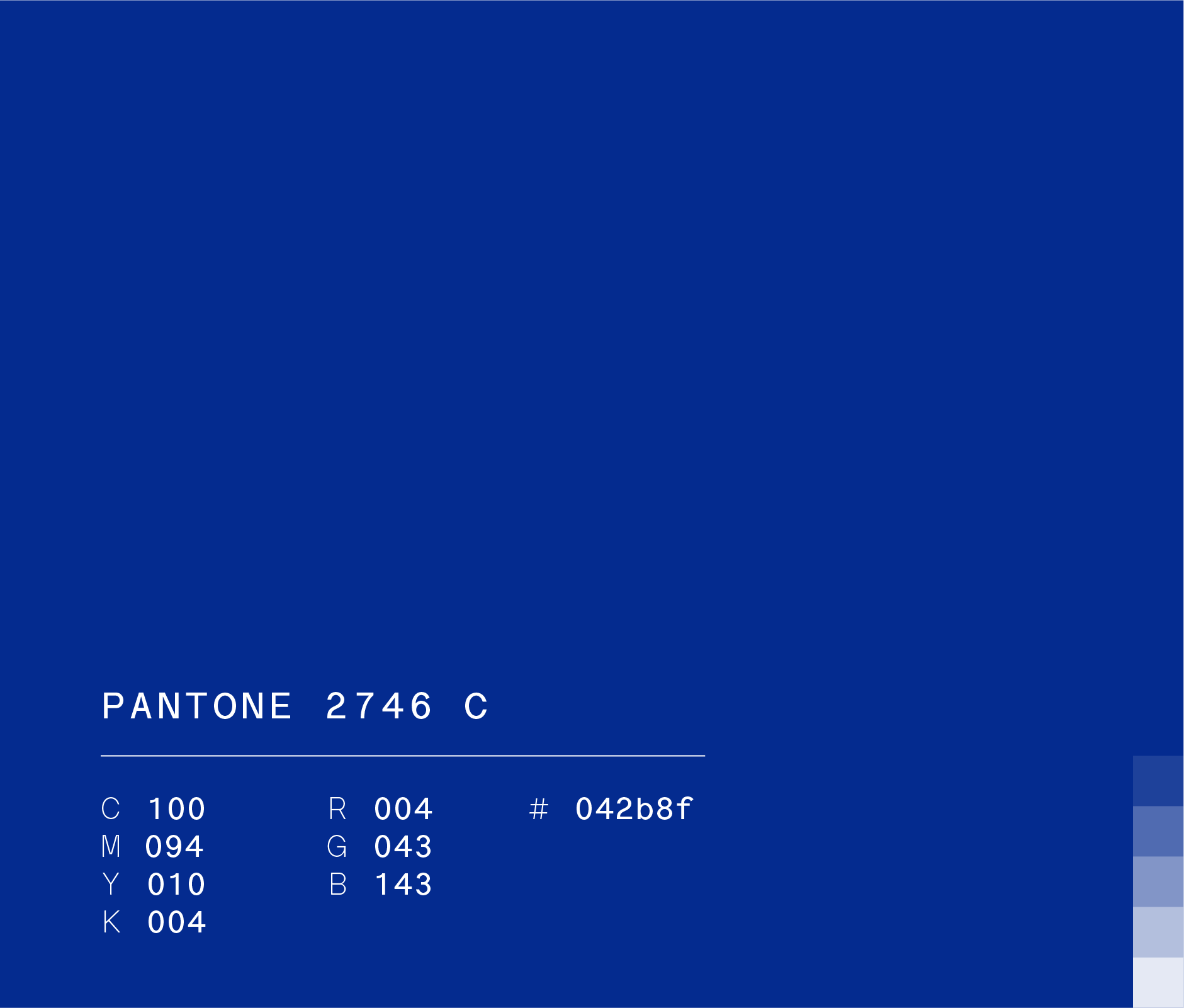 Pantone 2746 c (#042b8f) used in bud light marketing campaign
