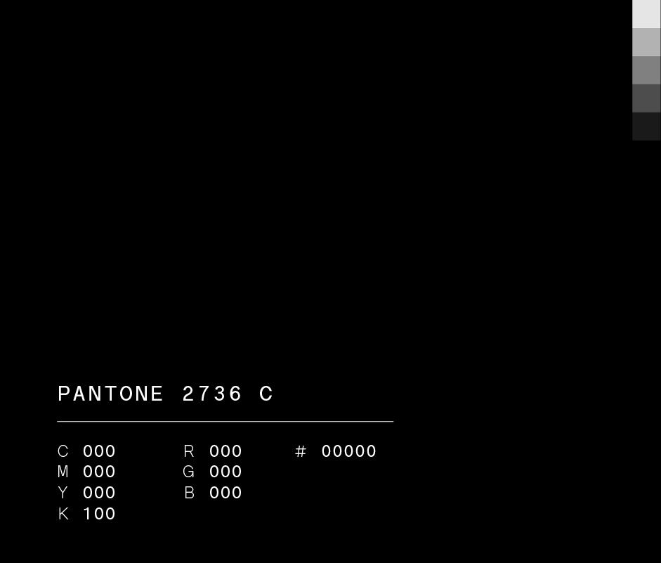 Pantone 2736 c (#00000) used in bud light marketing campaign