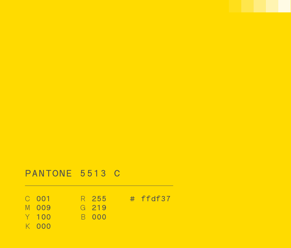 Pantone 5513 c (#ffdf37) used in bud light marketing campaign