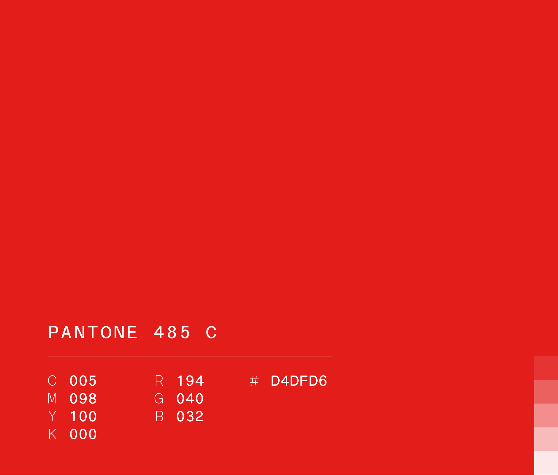 Pantone 485 c #D4DfD6 used in Rayados FC brand identity