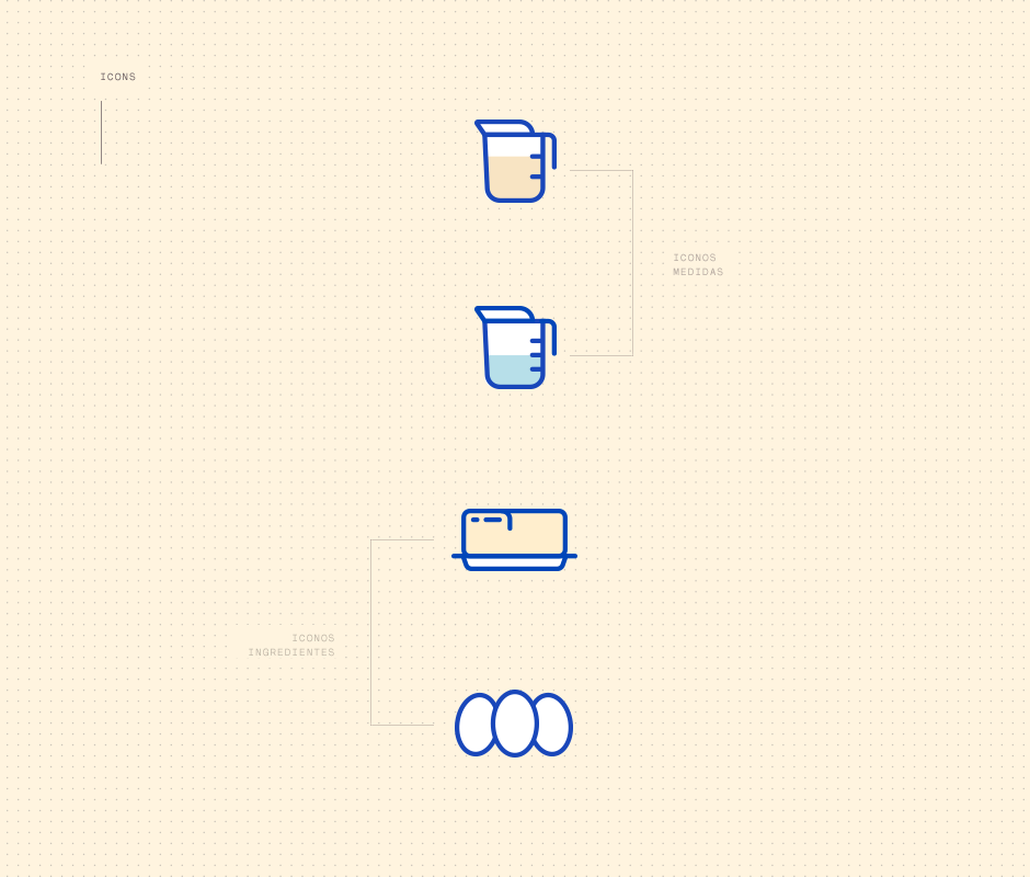 Baking icon design used in Natural mill rebranding campaign