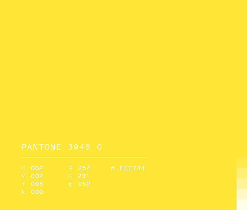 Pantone 3945 c used in Pigmentocracia brand identity