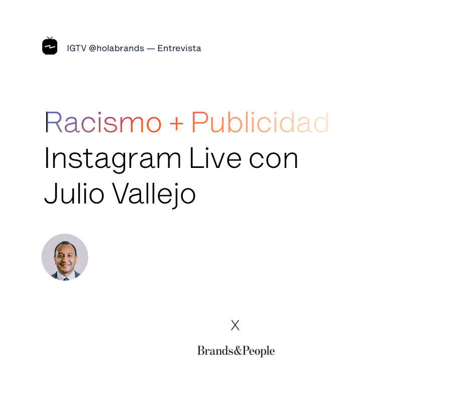 Racismo y publicidad entrevista Julio Vallejo