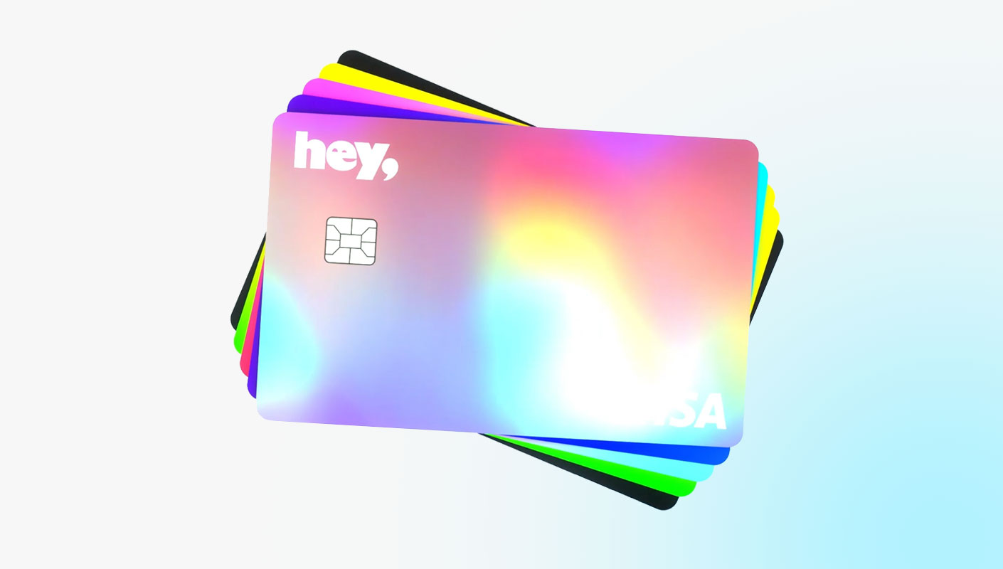 Hey banco credit card design commercial ad