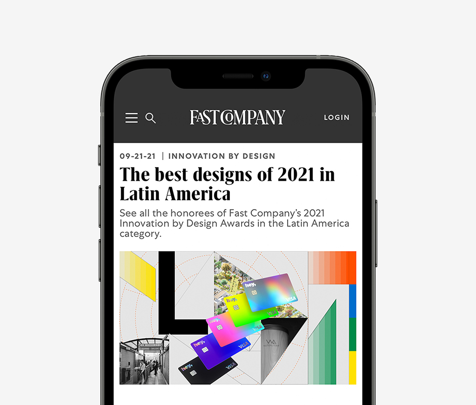 Honorable Mention in the 2021 Innovation by Design awards Latin America category