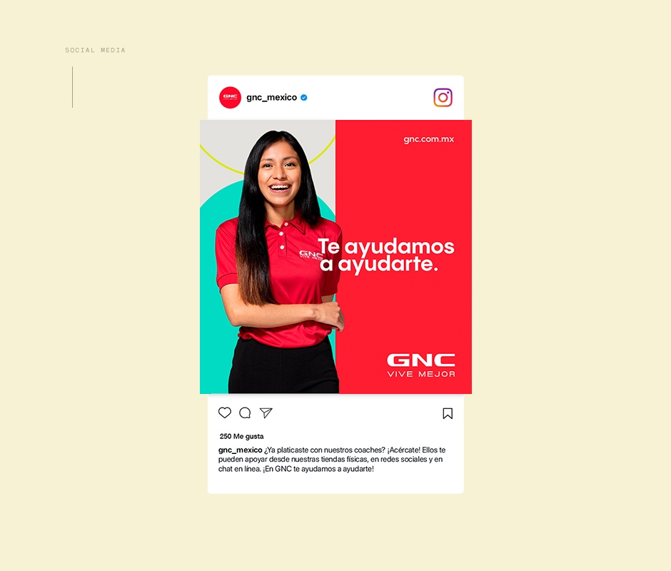 GNC instagram post render