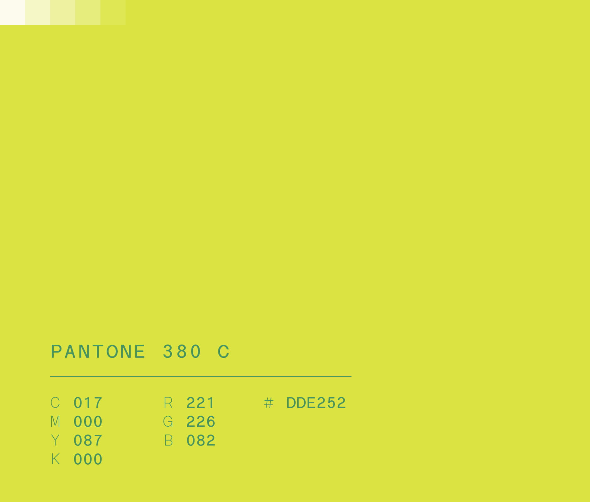 Pantone 380 c