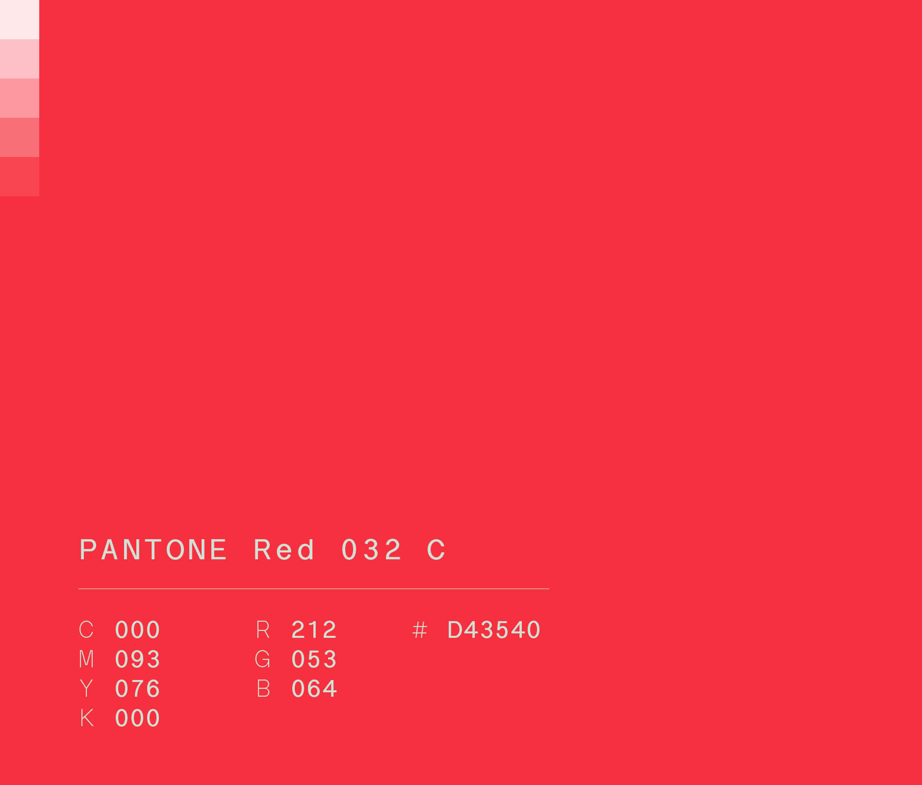 Pantone red 032 c