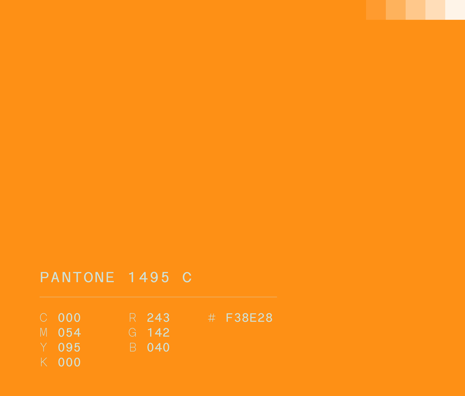 Pantone 1495 c