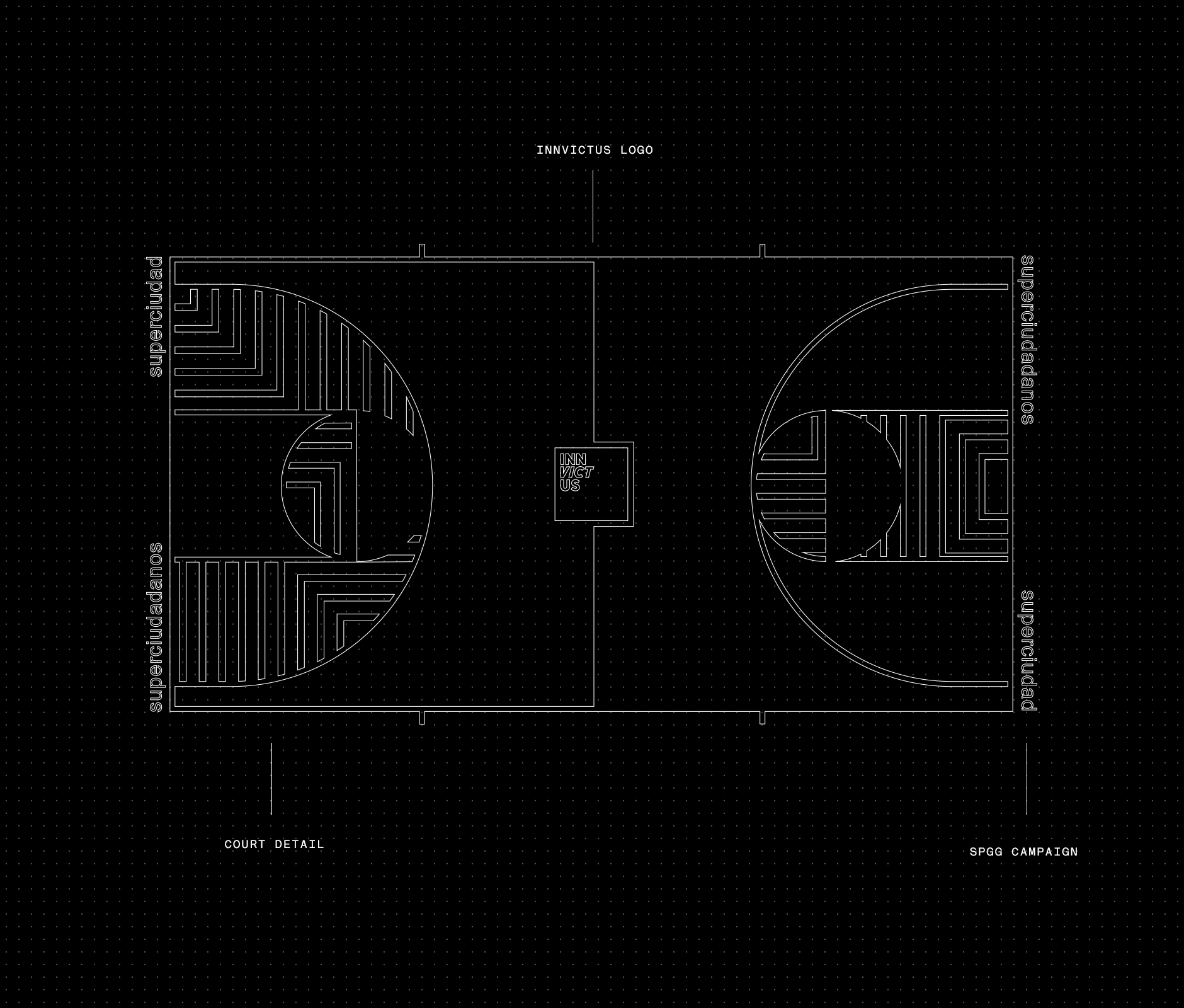 Innvictus basketball court bluprint in colaboration with SPPG campagin